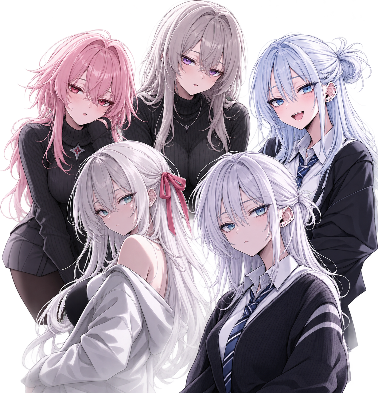 Lima karakter anime LEXIAA & ELSTAR